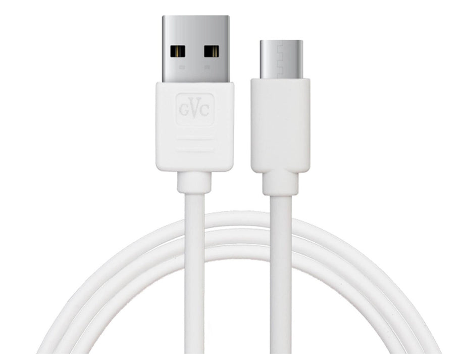 GVC USB to Type C Cable For Charging & Syncing - 1M - White - GVC-USBC2