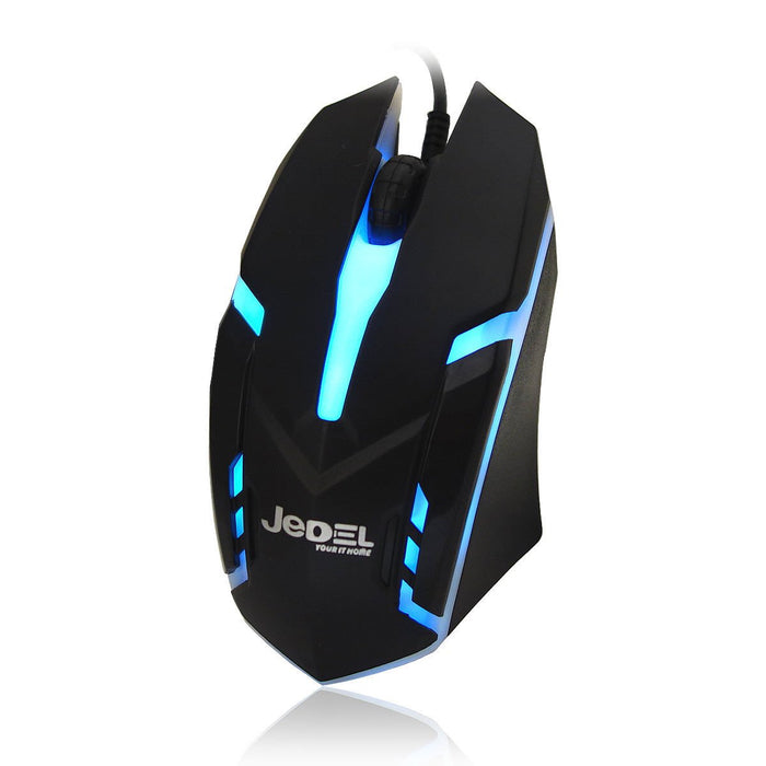 Jedel M66 7 Coloured Breathing LED USB Wired Gaming Mouse - MSE-JED-M66