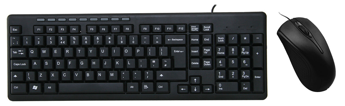 Builder USB Keyboard & Mouse Combo Set - Black - KB-COMBO/BUILD