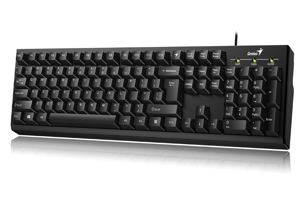 Genius Smart KB-100 Full Size Wired Multimedia USB Keyboard - KB-GEN-100