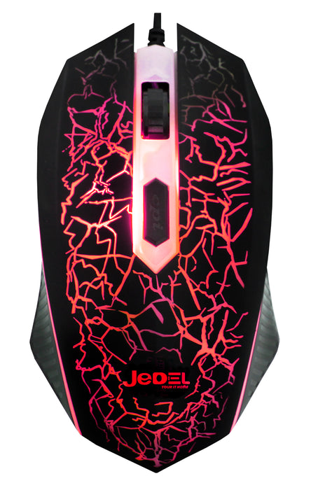Jedel Knights Templar Elite 4 In 1 RGB Gaming Set - Keyboard And Mouse With Headset & XL Mouse Mat - KB-JED-CP04