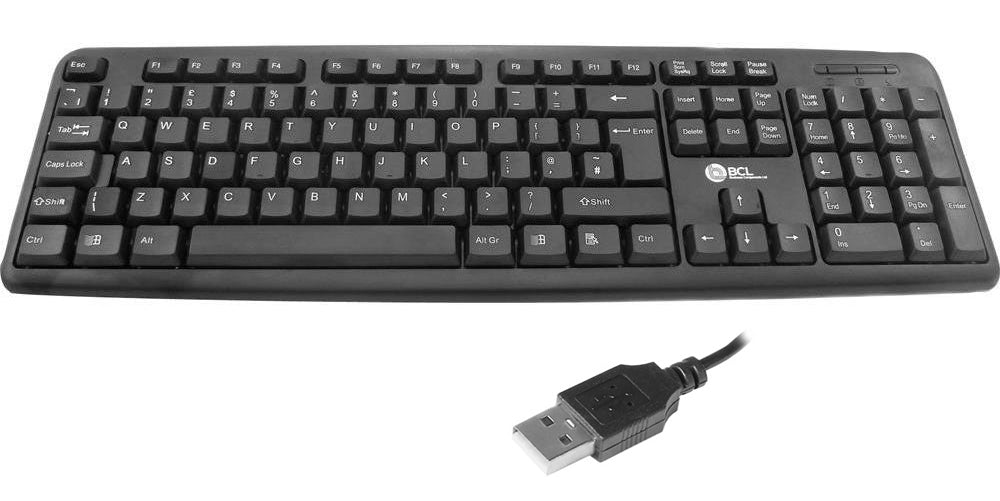 BCL LK811 Home & Office Classic USB Keyboard - Black - KB-LK811