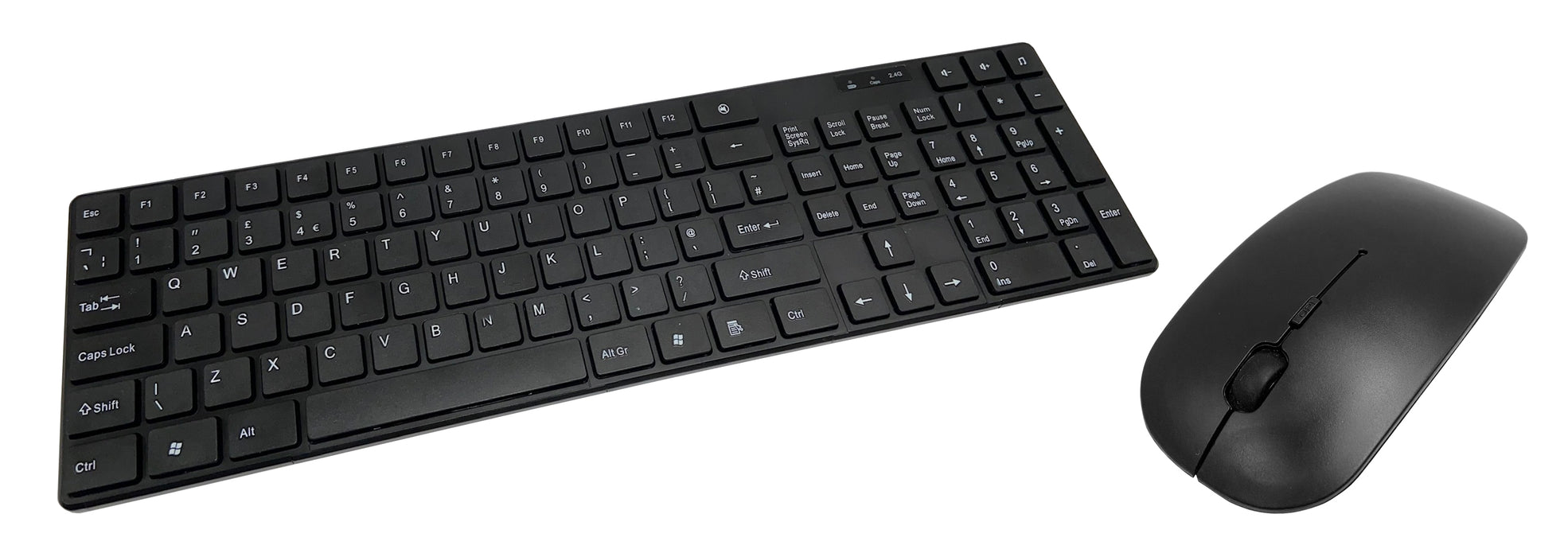 High Quality Wireless Keyboard & Mouse Desktop Combo - Black - KB-RF-888