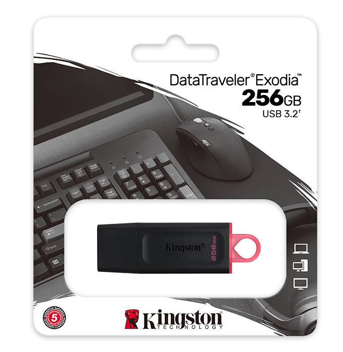 Kingston DataTraveler Exodia USB 3.2 Flash Pen Drive - 256GB - KING-USB/256