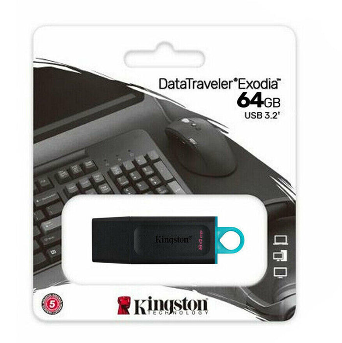 Kingston DataTraveler Exodia USB 3.2 Flash Pen Drive - 64GB - KING-USB/64GIG