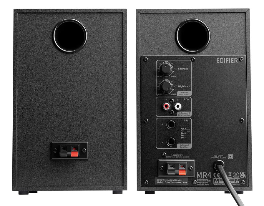 Edifier MR4 2.0 Monitor Reference Speaker System - Black - CM-MR4/BLK
