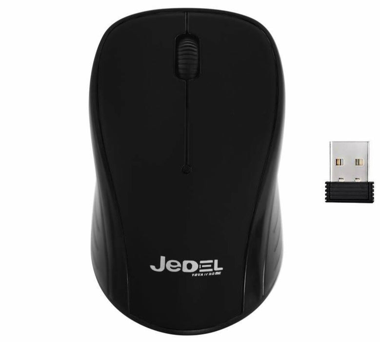 Jedel W920 Wireless Optical Scroll Mouse - Black - MSE-JED-WL920/BLACK