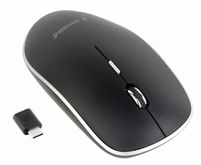 Gembird Type C Wireless Silent Optical PC Computer Mouse - Black - MSE ...