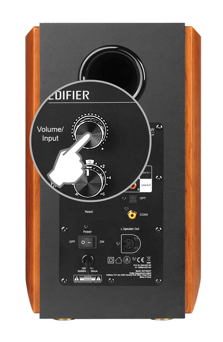 Edifier S1000W Wireless Hi-Fi Active 2.0 Bookshelf Speaker Set With Bluetooth & Airplay 2 - Brown - CM-S1000W/BRN