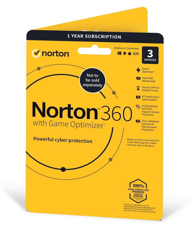 Norton 360 With Game Optimizer 1 User / 3 Devices - 12 Month - SOFT-NORTON/1U3D
