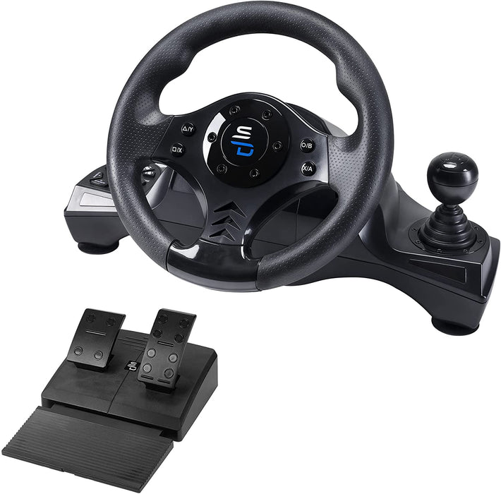 GRADE B - Subsonic GS750 Drive Pro Gaming Steering Wheel & Pedals For Playstation 4, Xbox One and Xbox Series X/S - SUB-5156-GRADEB