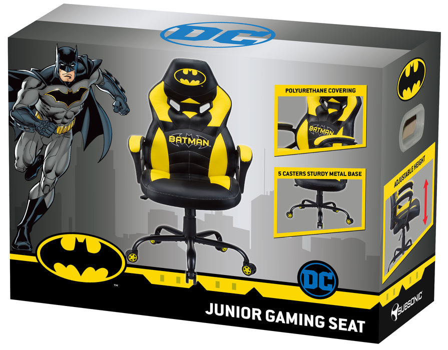 Subsonic Officially Licensed Batman Junior E-Sports Gaming Chair - Black/Yellow - SUB-5573/BAT
