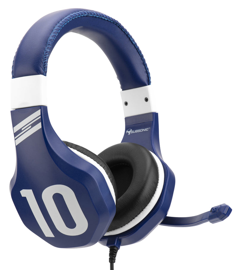 Subsonic Wired Football Gaming Stereo Headset For PS4, XBOX ONE, PC And Switch - Blue - SUB-5582/BLU