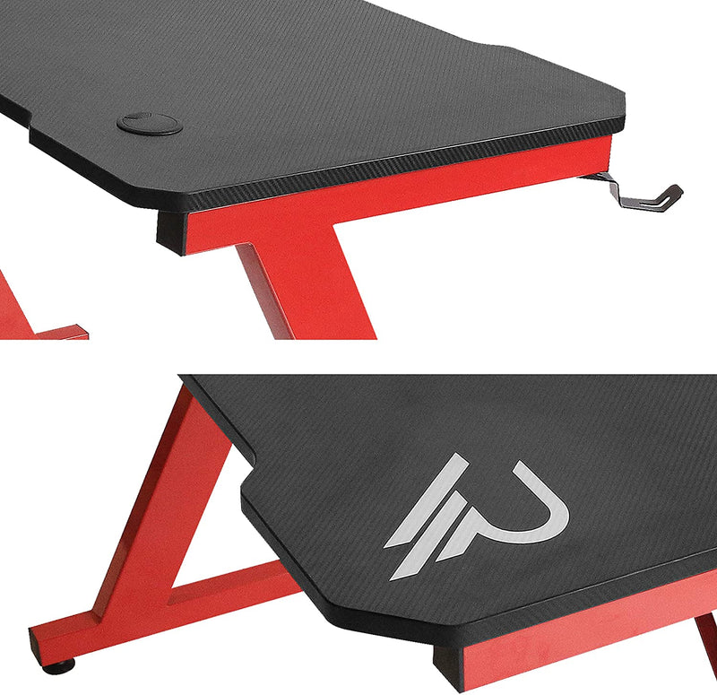 Subsonic Raiden Pro Gaming Desk With Carbon Finish - SUB-5593/RAI
