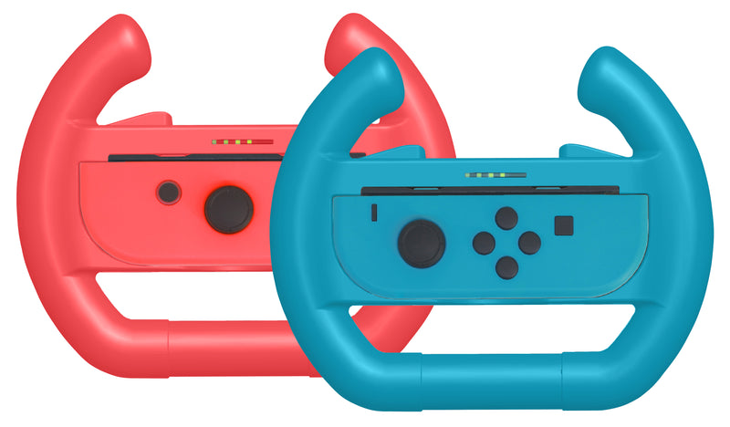 Subsonic Duo Racing Wheels For Nintendo Switch Joy-Cons - Red & Blue - SUB-5597