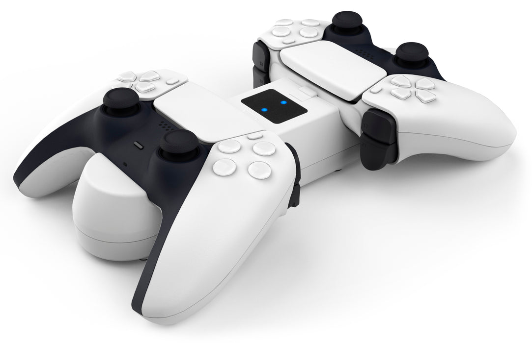 Subsonic Dual Charging Station For PS5 PlayStation 5 DualSense Controllers - White - SUB-5599