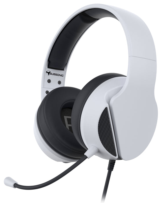 Subsonic Wired Gaming Headset With Microphone For PS5 PlayStation 5 - White - SUB-5602