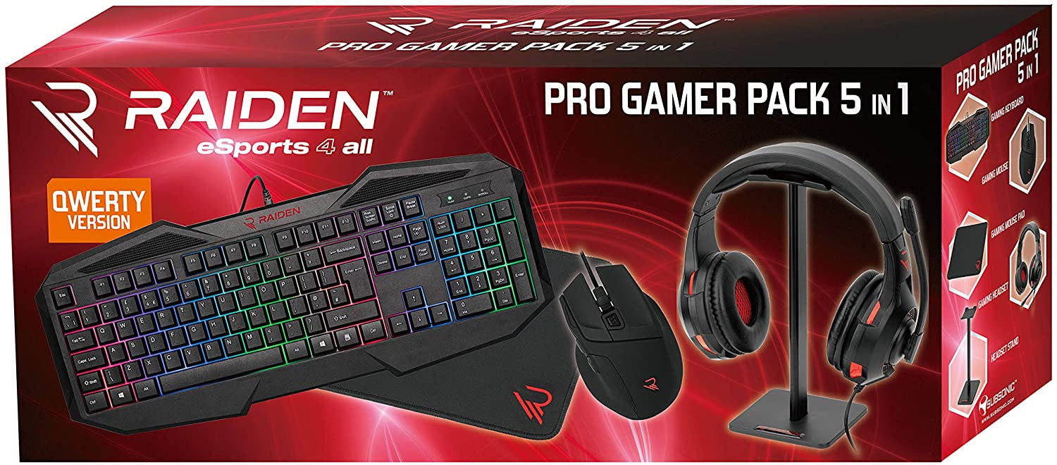 Subsonic Raiden 5 In 1 Pro Gamer Pack - SUB-5605