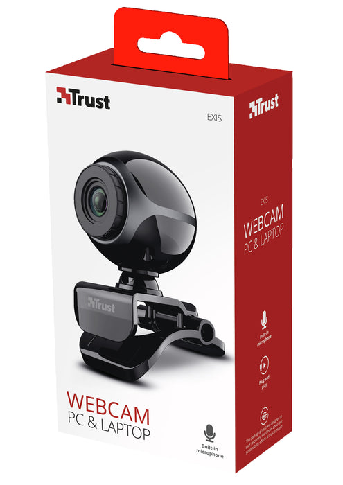 Trust Exis PC & Laptop Webcam - TRUST-CAM-17003