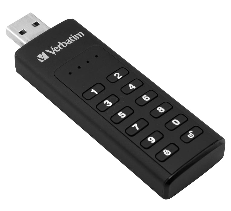 Verbatim 64GB Keypad Secure USB 3.0 Pen Drive - AES 256-Bit Encrypted - VERB-KPAD-64GB