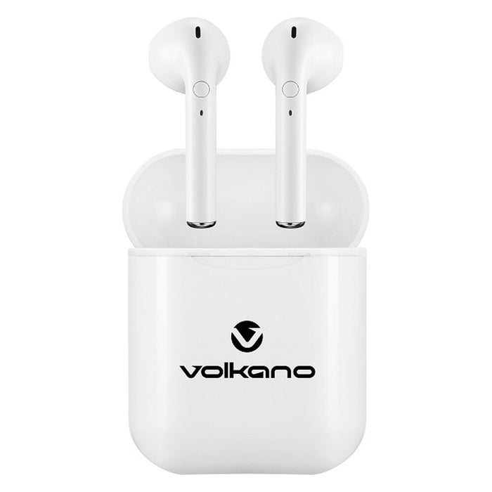 Volkano True Wireless Earphones With Charging Case - VOLK-1127/WHT