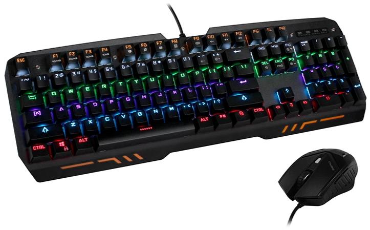 Zero E-Sports Z10 Full Mechanical RGB Gaming Keyboard And Mouse Set - KB-GAM-Z10