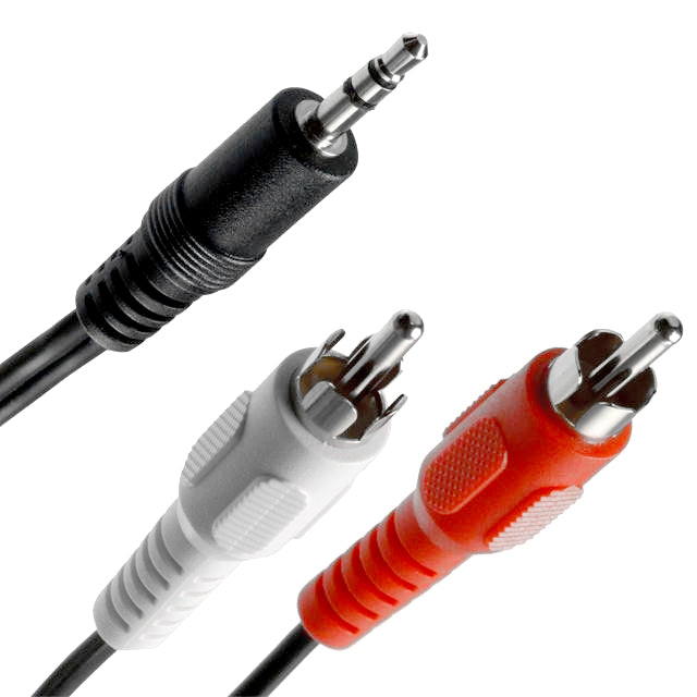 VioByte Mini Jack To 2 x Phono - 1.2 Metre - CB-AV-JKTO2XPH1.2
