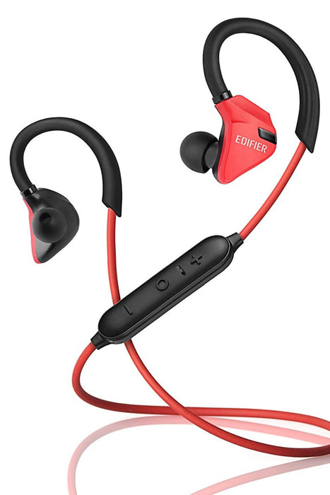 Edifier W296BT Bluetooth V4.1 Sports Earphones - Red - EDFR-EAR-W296BT/RED