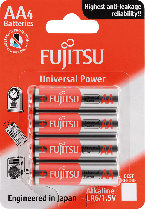 Fujitsu AA ALK Battery 4 Pack - BATT-FUJ-AA