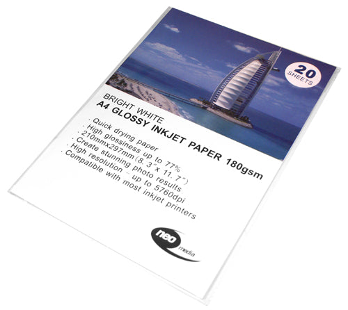 Neo Media A3 180g Glossy Inkjet Photo Paper  - GLOSS-A3-180
