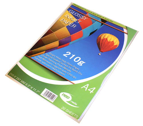 Neo Media 210g Glossy Photo Paper - 20 Sheets - GLOSS-210