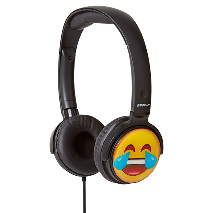 Groov-e EarMOJI's DJ Style Stereo Headphones - Laughing Face - GV-EMJ/12