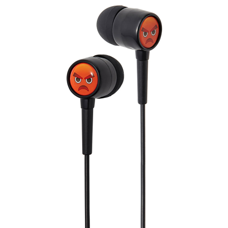 Groov-e EarMOJI's Stereo Earphones - Angry Face - GV-EMJ/26