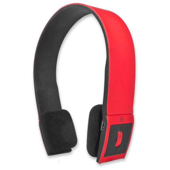 Wireless Bluetooth Headset For Mobile Phones - Red - HS-BT-RED