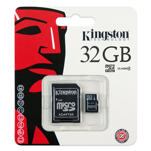 Kingston 32GB Micro SD Card - With Adapter - KING-MICRO/32GIG