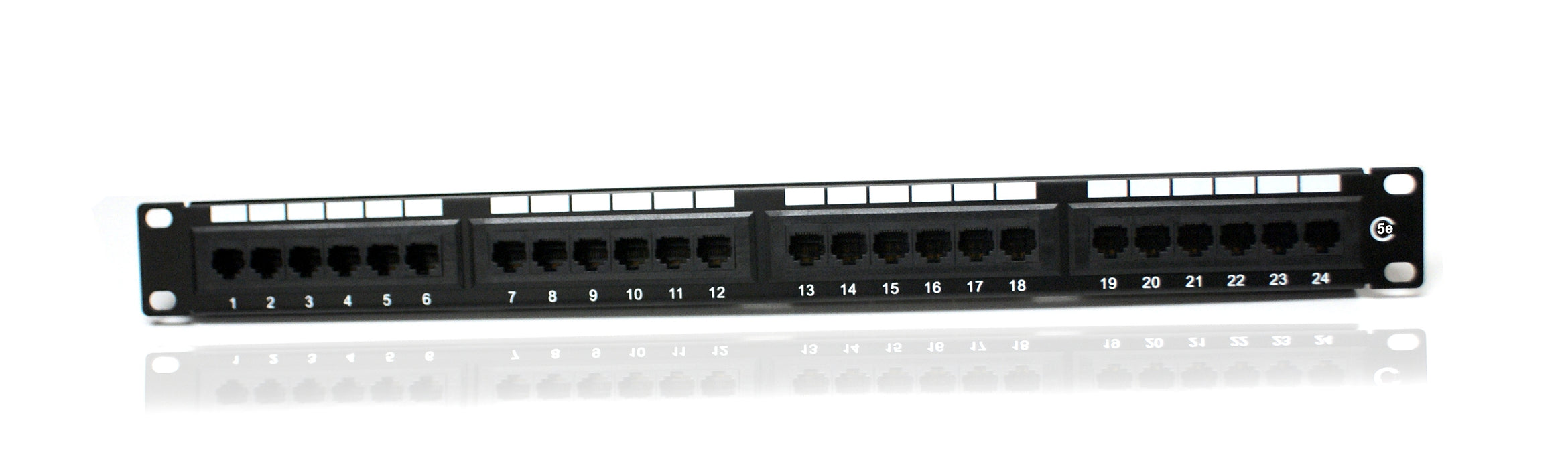 Dynamode 24 Port CAT 5 Patch Panel For 19" Cabinet - Dual Use - NET-DY-PP24/CT5