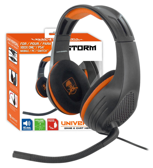 Subsonic X-Storm Universal Game & Chat Headset For Playstation 4 PS4 / Xbox One & PC - With Microphone - SUB-5157