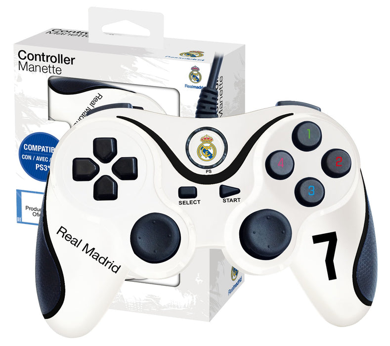 Subsonic Official Real Madrid Wired Controller For Playstation 3 PS3 - SUB-5326/RM