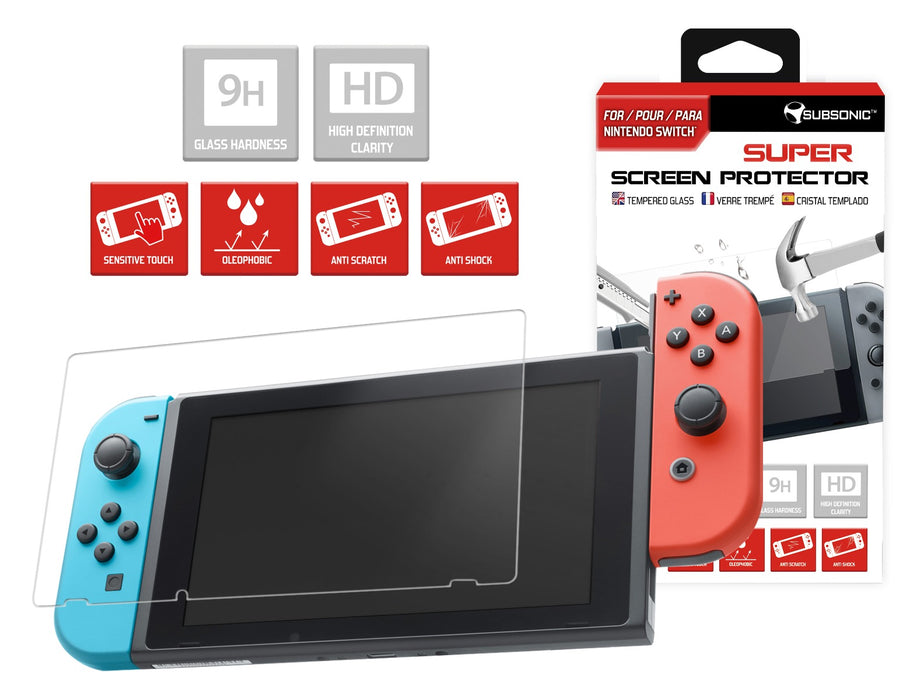 Subsonic Tempered Glass Screen Protector For Nintendo Switch - SUB-5400