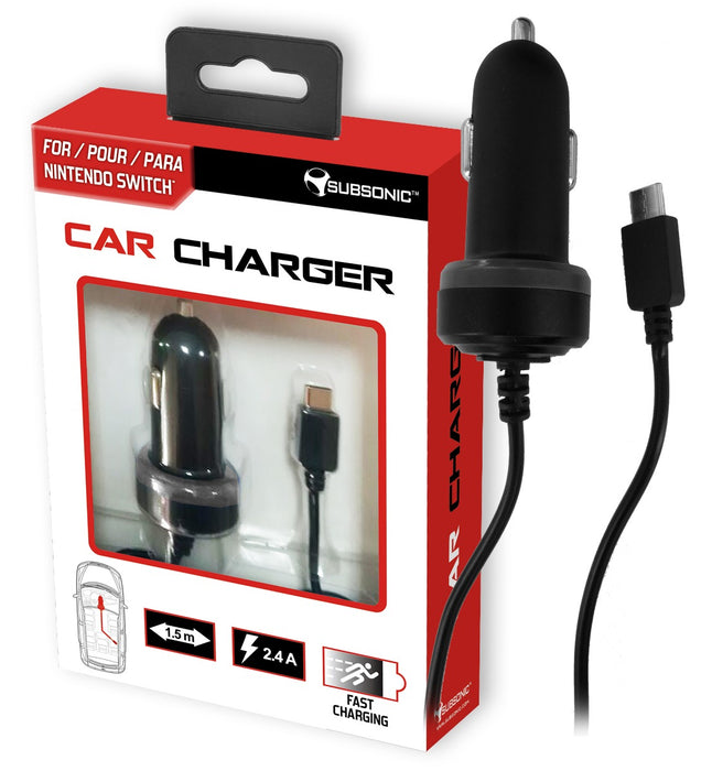 Subsonic Car Charger For Nintendo Switch - 1.5M - SUB-5408