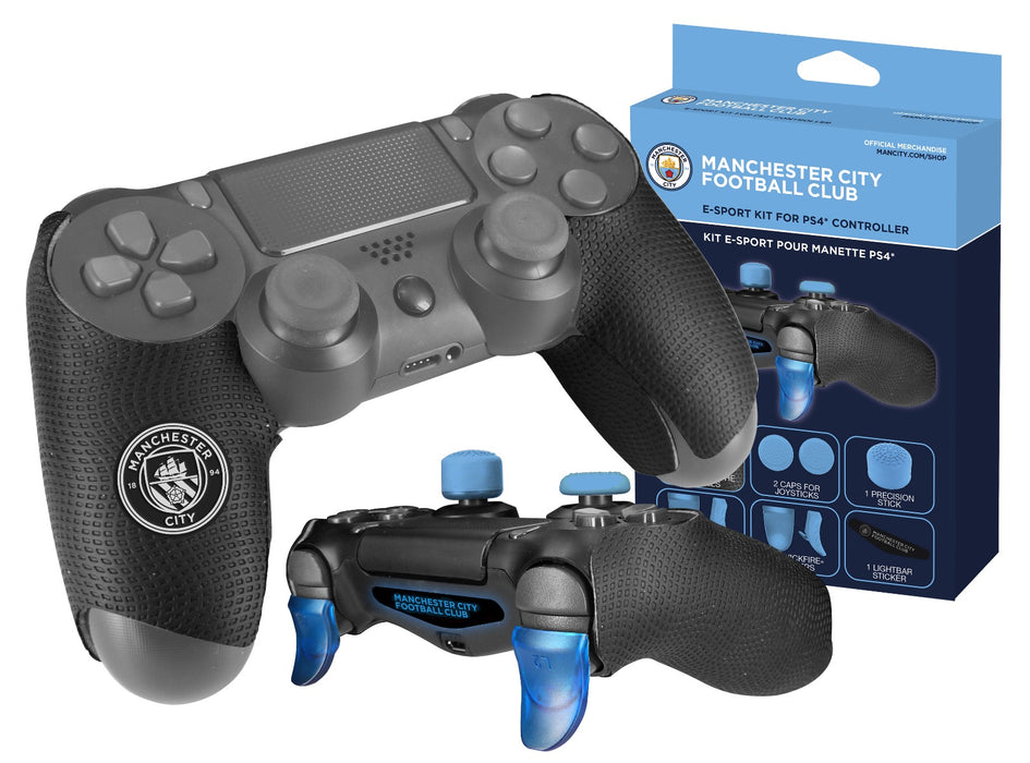 Subsonic Official Manchester City E-SPORT Kit For Playstation 4 PS4 Controller - SUB-5439/MCFC