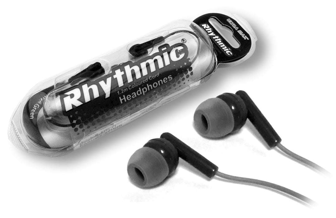 Ultramax Rhythmic High Quality In-Ear Earphones - Black - UMAX-EAR/BLK