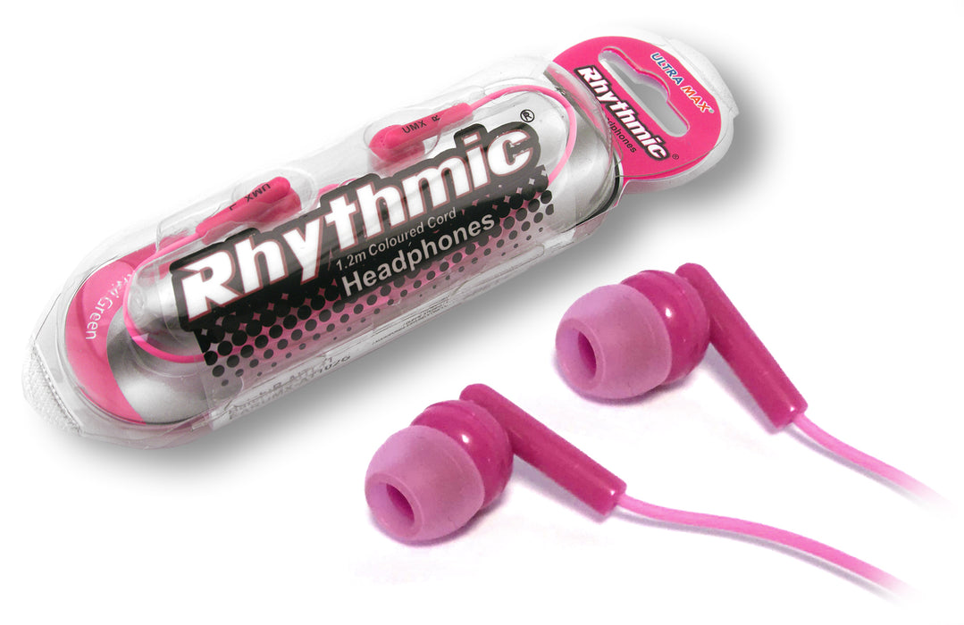 Ultramax Rhythmic High Quality In-Ear Earphones - Pink - UMAX-EAR/PNK