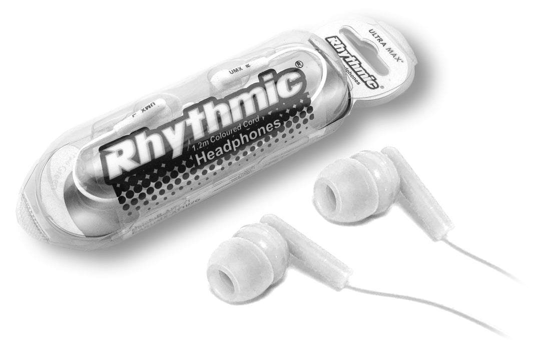 Ultramax Rhythmic High Quality In-Ear Earphones - White - UMAX-EAR/WHT