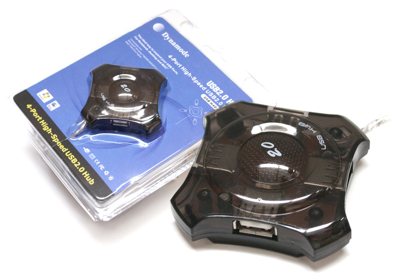 Dynamode 4 Port Powered High Speed USB 2.0 Hub - USB-DY-4HUBP
