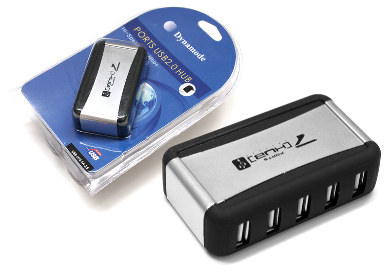Dynamode 7 Port Powered High Speed USB 2.0 Hub - USB-DY-7HUBP