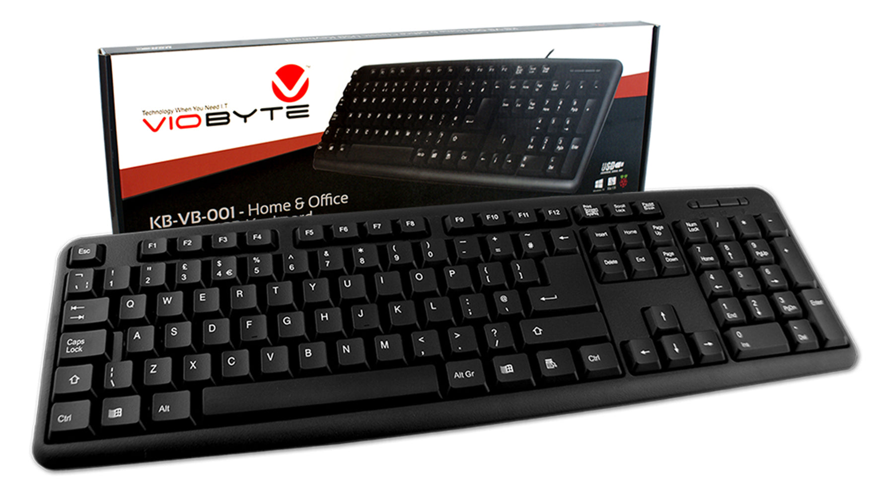 VioByte Home & Office Classic USB Keyboard - KB-VB-001 — Digitek ...