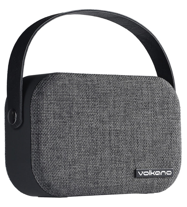Volkano Fabric Series Bluetooth Portable Speaker - Grey - VOLK-FABRIC/GREY