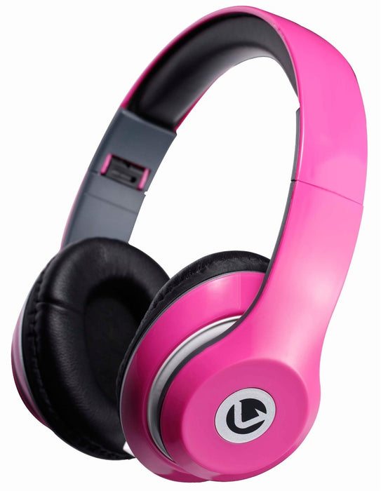 Volkano Stylish Falcon Series Headphones With Built In Microphone - Hot Pink - VOLK-401/PINK