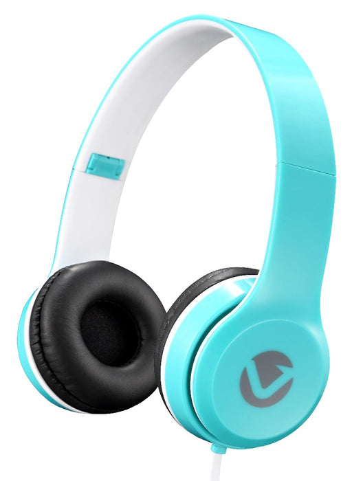Volkano Nova Series Folding 3.5mm Wired Headphones - Blue - VOLK-VB-VH4034/BLU